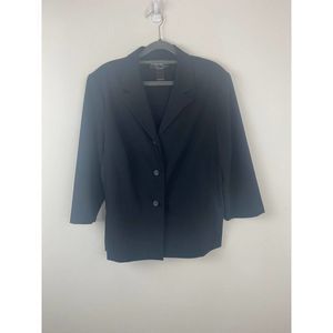 Requirements Jacket 3/4 sleeves v-neck line color black